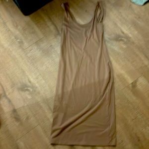 Nude/beige midi dress